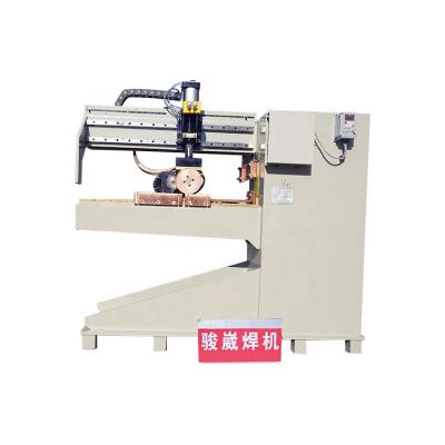 China High Efficiency Mobile Pneumatic Galvanized Sheet Stainless Steel Water Heater Rolling Seam Welding Machine for sale