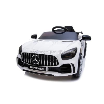 China Ride On Toy Cheap Licensed Mercedes Benz AMG GTR Ride On Electric 12v Toy Car Child Used Kids Cars for sale