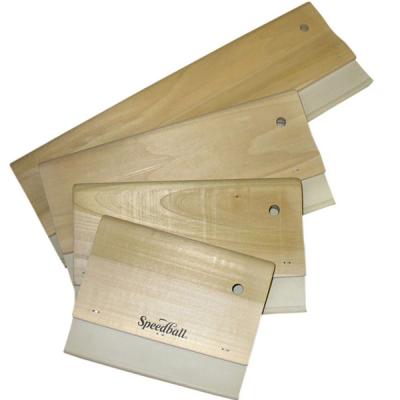 China High Resistant Silk Printing PU Solvent Squeegee With Wooden Handle for sale