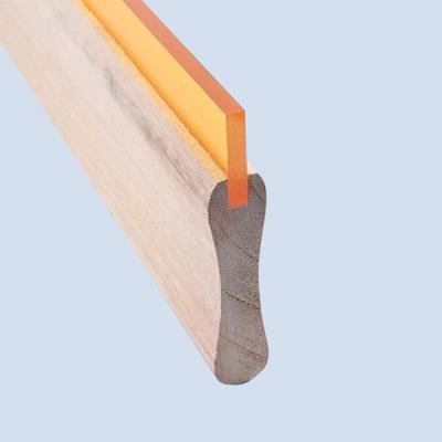 China High Solvent Resistant Screen Printing Squeegee Rubber With Wooden Handle for sale