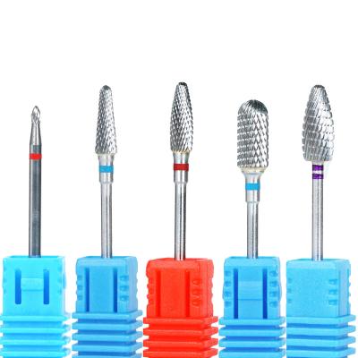 China Nail Art Beauty Carbide Tungsten Nail Milling Bit Cutter Deburrs Electric Nail Drill Bit Pedicure Cuticle Clean Tools For Manicure Buffers Drill for sale