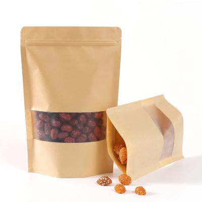 China Bottom Unique Hot Food Frosted Window Packaging Square Bag Design Toast Bread Cutout Kraft Paper Bag for sale