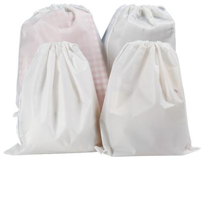 China Various Good Quality Recyclable Translucent Biodegradable Package Pouch Plastic Drawstring Bags for sale