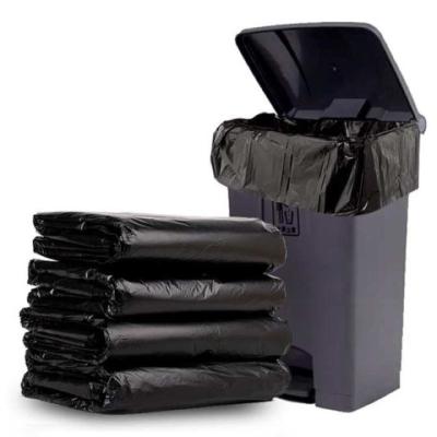 China Disposable Plastic Black Biodegradable Garbage Bag Customized Heavy Duty Fine Quality Large Size for sale