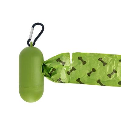 China Cheap Custom Size Green Dog Poop Leak Proof Viable Hot Selling Compostable Pet Waste Bag for sale