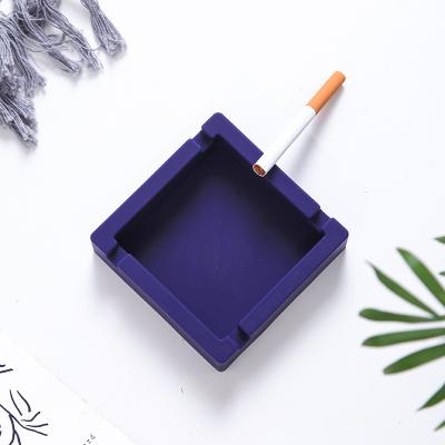 China Unbreakable Silicone Cigar Ashtray Ring Gauge Non-Washing Ashtrays Large For Indoor And Outdoor Use With 4 Cigar Rest Ash Tray for sale