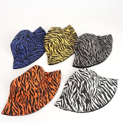 China VINTAGE Reversible Zebra Reversible Bulk Designed Women Reversible Bucket Hat for sale