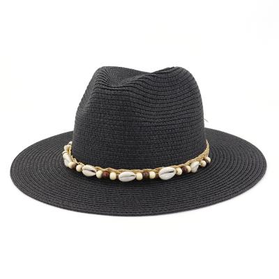 China Hot Sale Lightweight Straw Beach Hats Wholesale 2021 Women Wide Brim Fadora Hats Fedora Hats for sale