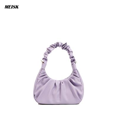 China 2021 Fashion Fashion Soft PU Leather Wrinkle Shoulder Bags Women Handbags Ladies Handbags Customized for sale