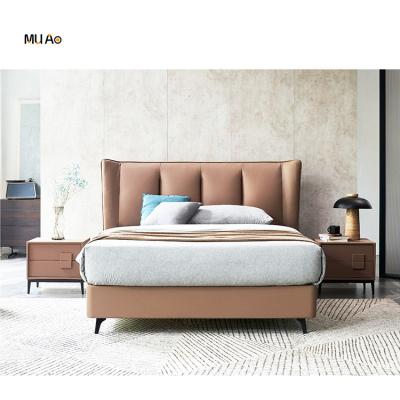 China (Other)Adjustable Luxury King Size Bedroom Furniture Overview Genuine Leather Upholstered Modern Beds for sale