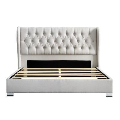 China Luxury High Quality Custom Solid Wood Super King Size Adjustable Modern Bed Frame (Other) Supplier for sale