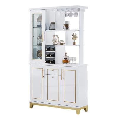 China (Size) Good Quality Entry Cabinet Adjustable Modern Luxury Living Room Divide Double Sided Wine and Shoe Cabinet for sale