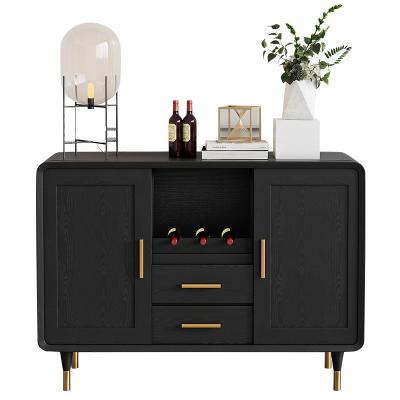 China The Other Luxury Nordic Modern Minimalist Style Home Decoration Wine Cabinet Solid Wood Home Cabinet for sale