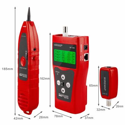 China Portflash Function Network Coaxial Cable Tester NF-308 BNC STP UTP Wire Tracker Fault Locator With Portflash for sale