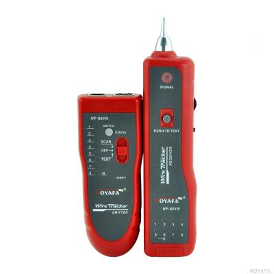 China ABS+electric parts wire locator UTP STP RJ45 RJ11 multifunction cable tester tracer NF-801R with earphone for sale