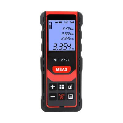 China ABS+electric parts Electronic Horizontal Bubble Digital LCD Laser Rangefinders NF-272L Indoor Distance Meter for sale