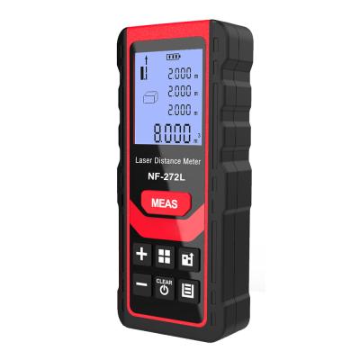 China ABS+electric parts Laser Measuring Tool NF-272L Handheld Electronic Horizontal Bubble Digital Range Finder Distance Meter for sale