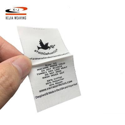 China Factory Direct Viable No MOQ Wholesale Cheap High Quality Custom Woven Label End Ply Damask for sale