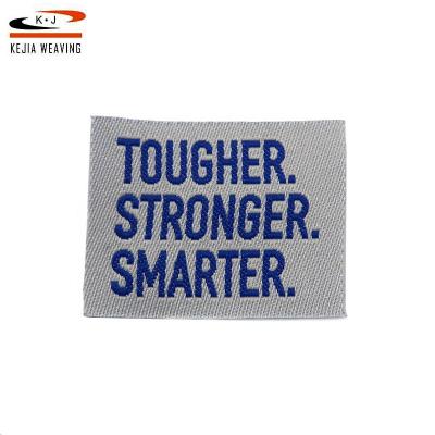 China Numerous viable in ultrasonic cut custom embroidery woven label for sale