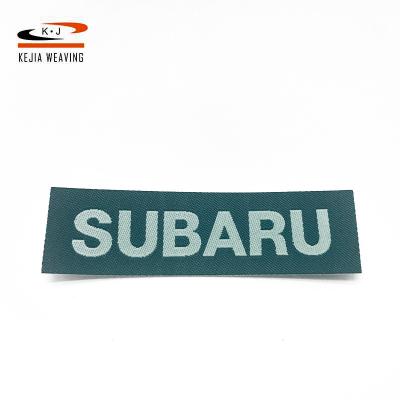 China Durable Heat Seal Embroidery Finely Processed Ultrasonic Cut Garment Neck Custom Woven Label for sale