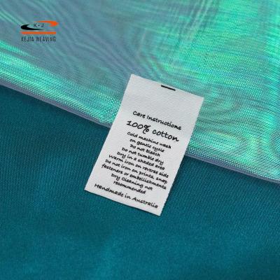 China Original Custom Factory Eco - Friendly Premium Quality Customized Cotton Label for sale