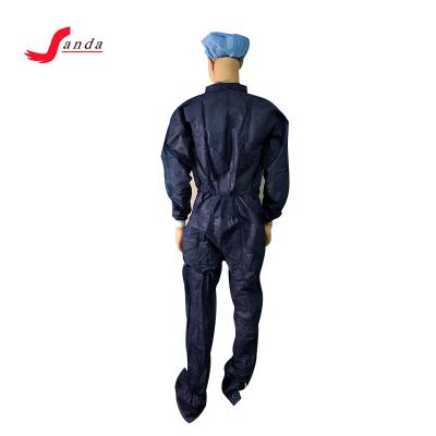 China SBPP/SMS/MICROPOROUS Professional Standard Disposable Coverall Suit Mechanic Clothes for sale