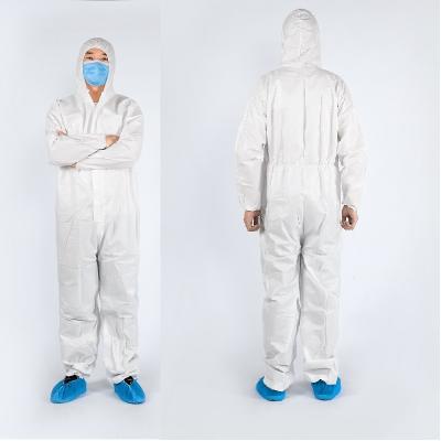 China SBPP/SMS/MICROPOROUS High Quality Protective Disposable Nonwoven Workwear Safty Coveralls for sale