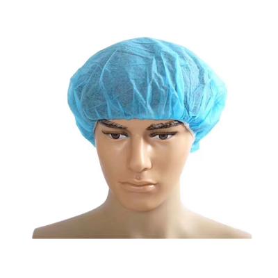 China 3 Yarn Restaurant / Sewing Hospital Workshoping Using Cheap 21 Inch Non Woven Buffing Cap Disposable Round Cap for sale