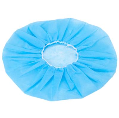 China 3 Thread Sewing Blue PP Nonwoven Surgical Buffy Cap Disposable Hair Cap for sale