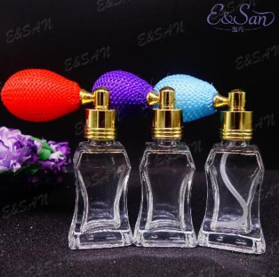 China Wholesale FQ931-6ML Personal Care Glass Clear Bottle With Atomizer Aluminum Glass Empty Spray Perfume Bulb Atomizer Cap Hot Stock for sale