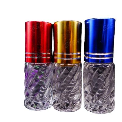 China Z05-5ML Personal Care Clear Bottle With Refill Aluminum Empty Perfume Glass Bottles Roll-On Essential Oil Bottle Plastic Stock for sale