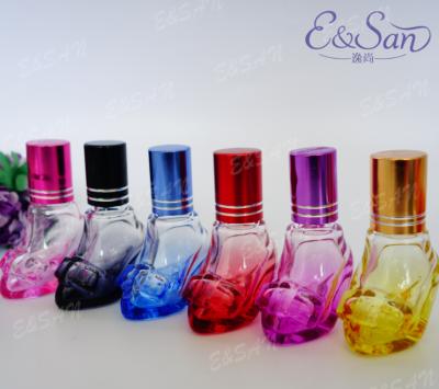 China PZL1587-6ML Personal Care Color Bottle With Refill Aluminum Empty Perfume Glass Bottles Roll-On Essential Oil Bottle Plastic Stock for sale