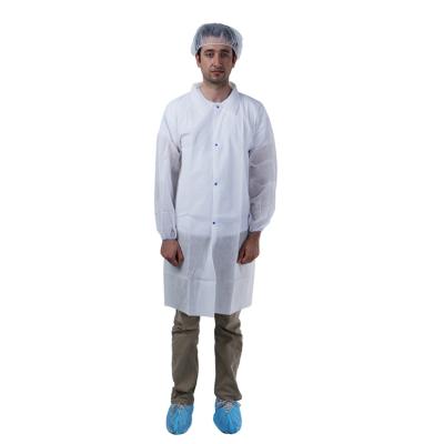 China Hospital Premium Promotional Disposable Cash Lab Coats Sms Lab Coats Sms Lab Coats Factory Wholesale Price for sale