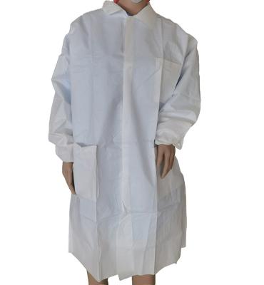 China China Comfortable Wholesale Nonwoven Fabric Lab Jacket Coat Disposable Lab Coat for sale