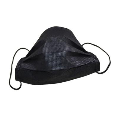 China Breathable Disposable Protective Face Masks With 3 Layers Surgical Mask Black for sale