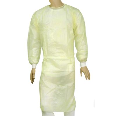 China Good Quality Plastic Pp+pe Surgical Gown Isolation Gowns With High Performance for sale