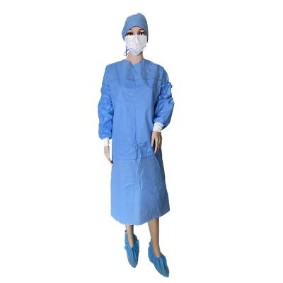 China High Quality Disposable Blue Pp+pe Isolation Gown Disposable Isolation Gown Manufacturer for sale