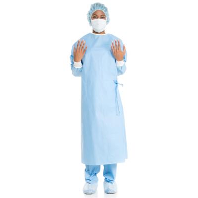 China SMS New Product Surgical Hospital Gowns Disposable Sterile Gown With Best Service And Low Price for sale