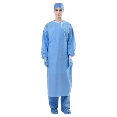 China SMS Best and Cheap Sterile Disposable Surgical Gown Manufacturer With Factory Price Waterproof Sms for sale