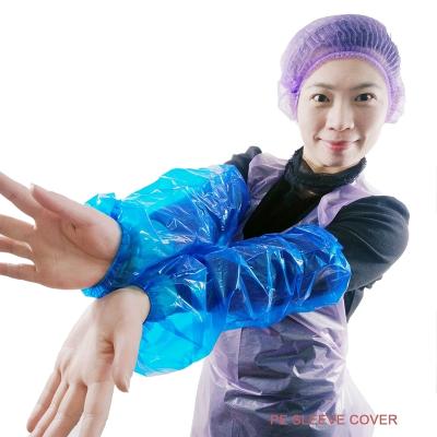 China Wholesale Price CPE/PE Arm Plastic Sleeve Disposable Waterproof Cpe Sleeve for sale