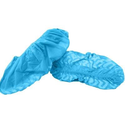 China Anti SMS Static Disposable Clean Room Shoe Cover 25gsm For Cleanroom for sale