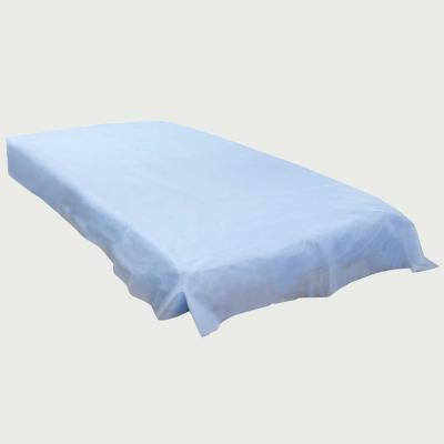 China cash/nonwoven disposable hospital beauty salon bed sheet fabric low sms/pp+pe price for bed sheet for sale