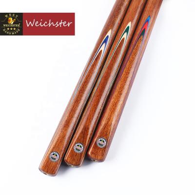 China Weichster 3/4 Jointed Pool Cue Chamber Cue Club Handmade Ash Shaft Mixture Wood Butt B188 for sale