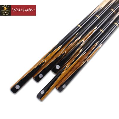 China Weichster 3/4 joint Handcraft the Ebony Burl Wood Cue Butt V5WV pool cue stick for sale