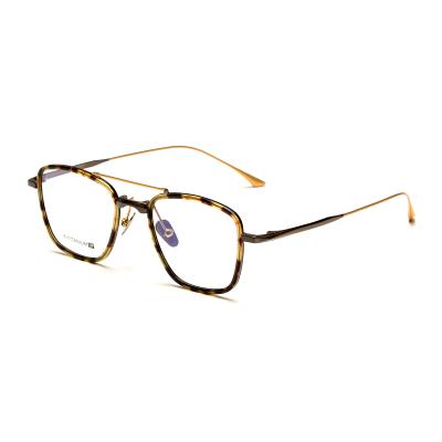 China For Reading Glasses Made Of China High Quality Glasses Frame 2022 Fashion Pure Titanium Handmade Optical Glasses Frame Mens Glasses Frame for sale