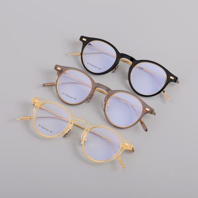 China Optical glass factory stock support to change brand logo the same style for men's and women's oval frame glasses for sale