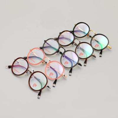 China Round titanium reading glass new retro small face glasses, myopia glass optical frame, reading glass anti-blue light for sale