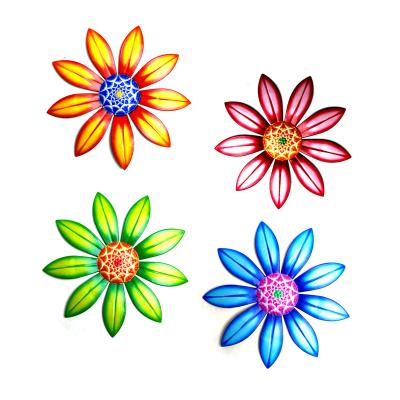 China Minimalist Art Ware Flower Iron Metal Decoration Home Decor Wall Hanging Flower For Home Decoration for sale