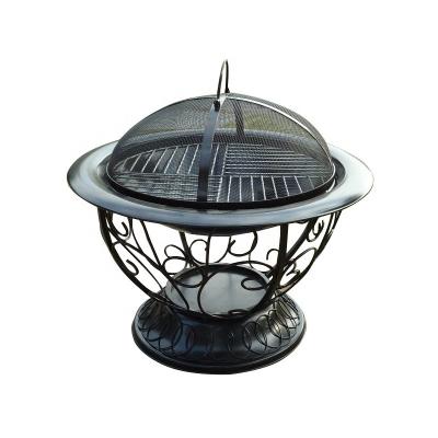 China Outdoor Wood Burning Firepit Square Fire Mine Backyard Patio Garden Stove Metal Fire Pit ZY110 for sale