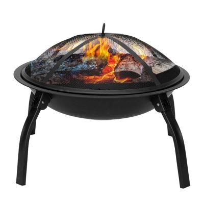 China The Outdoor Fire Burning Pit Table Top Fire Bowl Smokeless Camping Steel Stone Outdoor Wooden Yard Garden for sale